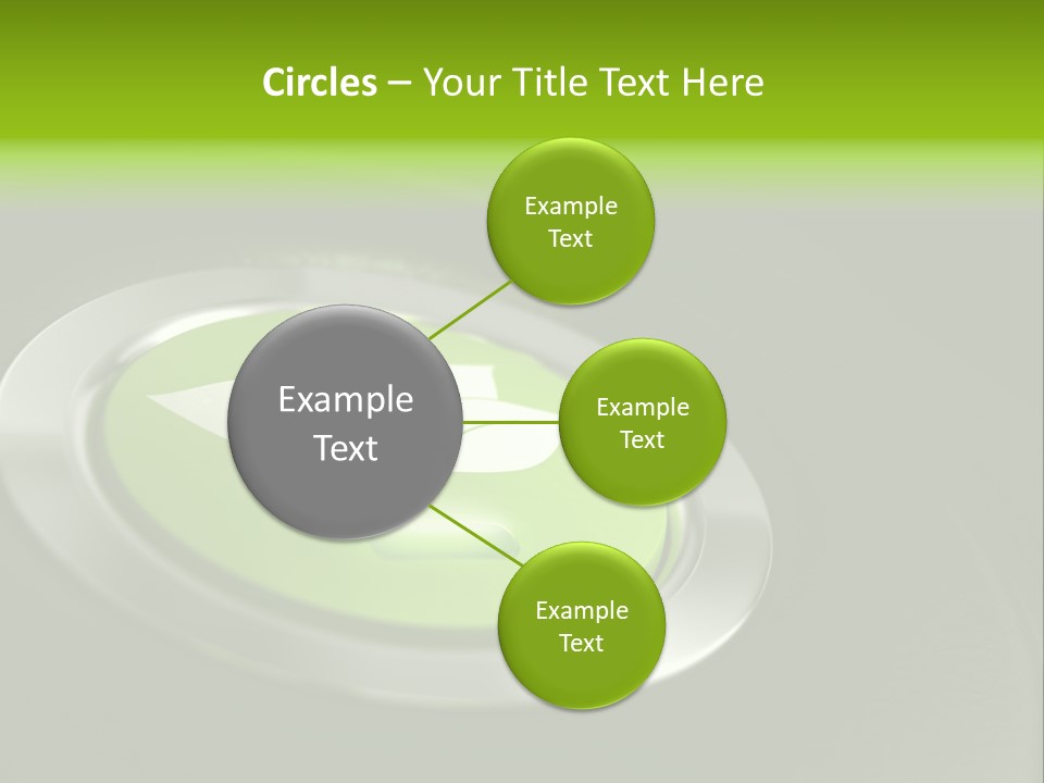 Green Motor Push PowerPoint Template