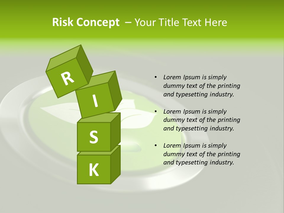 Green Motor Push PowerPoint Template