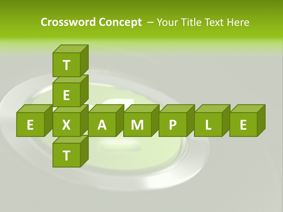 Green Motor Push PowerPoint Template