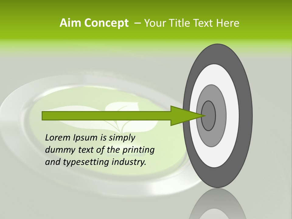 Green Motor Push PowerPoint Template