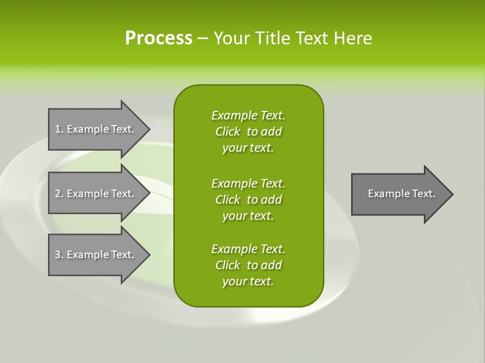Green Motor Push PowerPoint Template