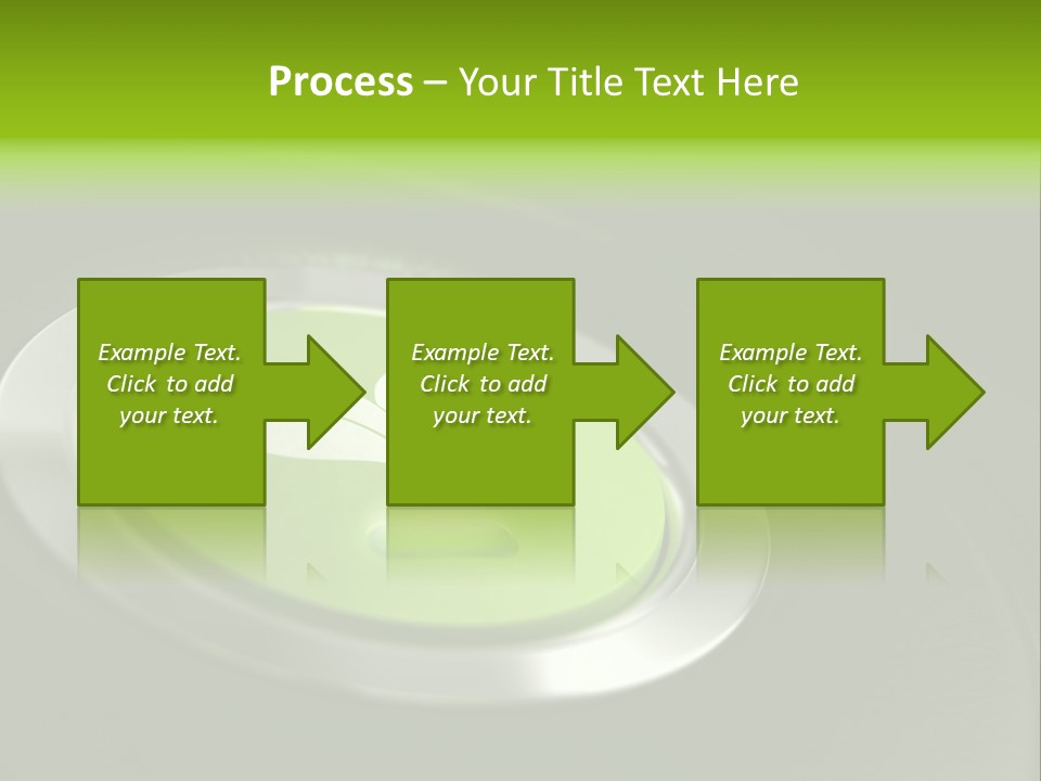 Green Motor Push PowerPoint Template