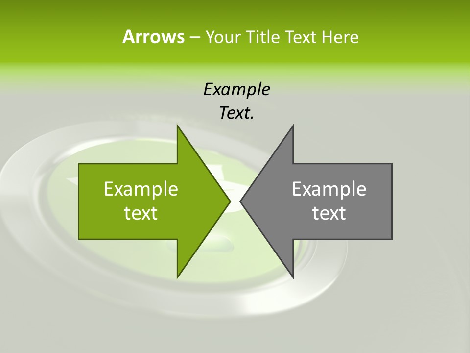 Green Motor Push PowerPoint Template