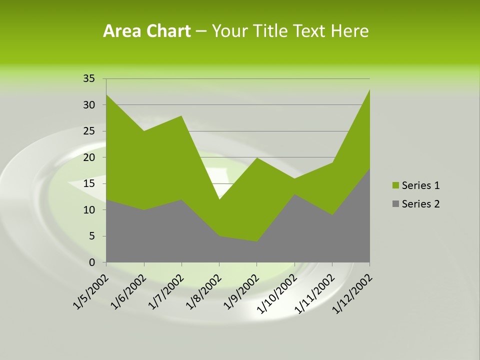 Green Motor Push PowerPoint Template