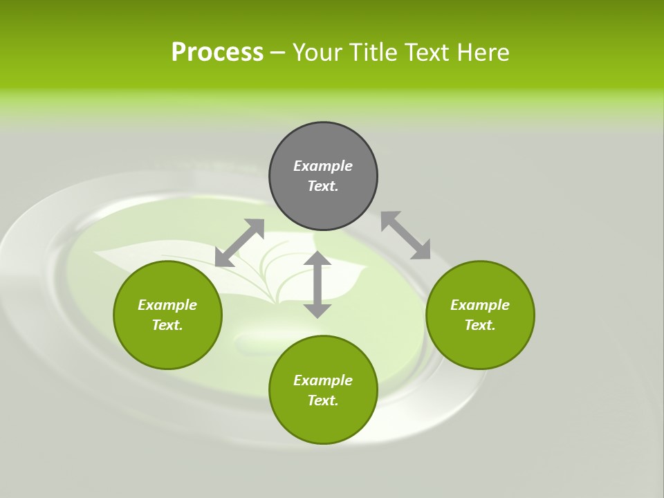 Green Motor Push PowerPoint Template