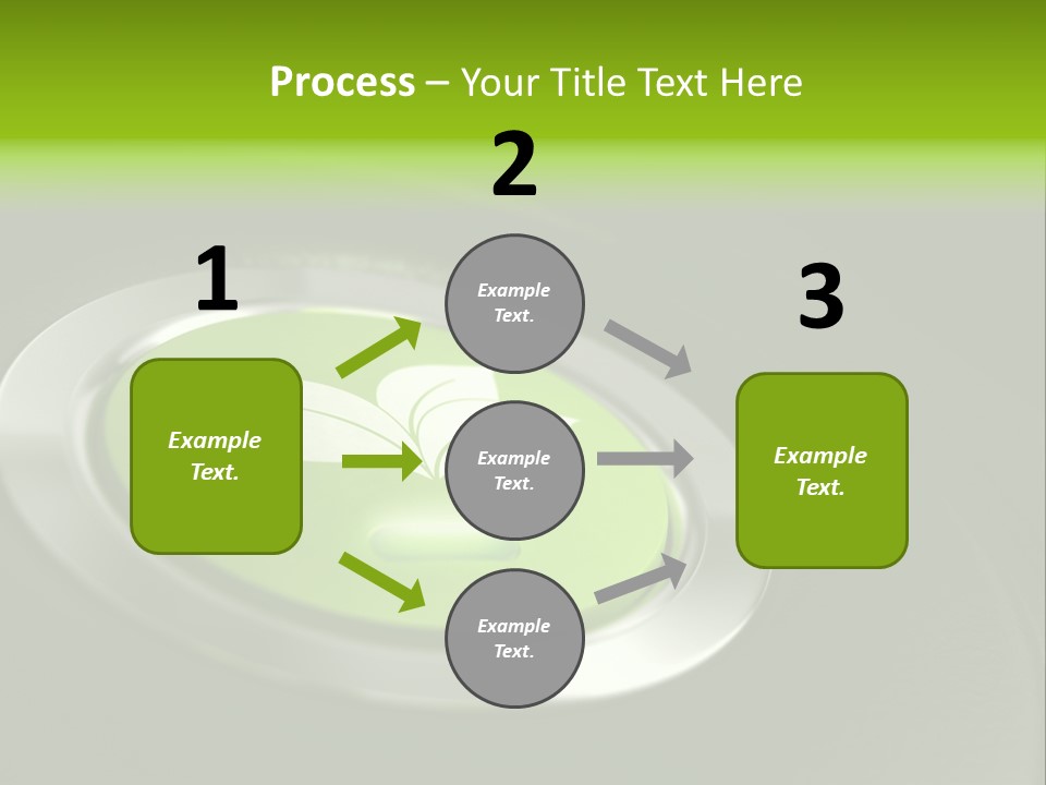 Green Motor Push PowerPoint Template