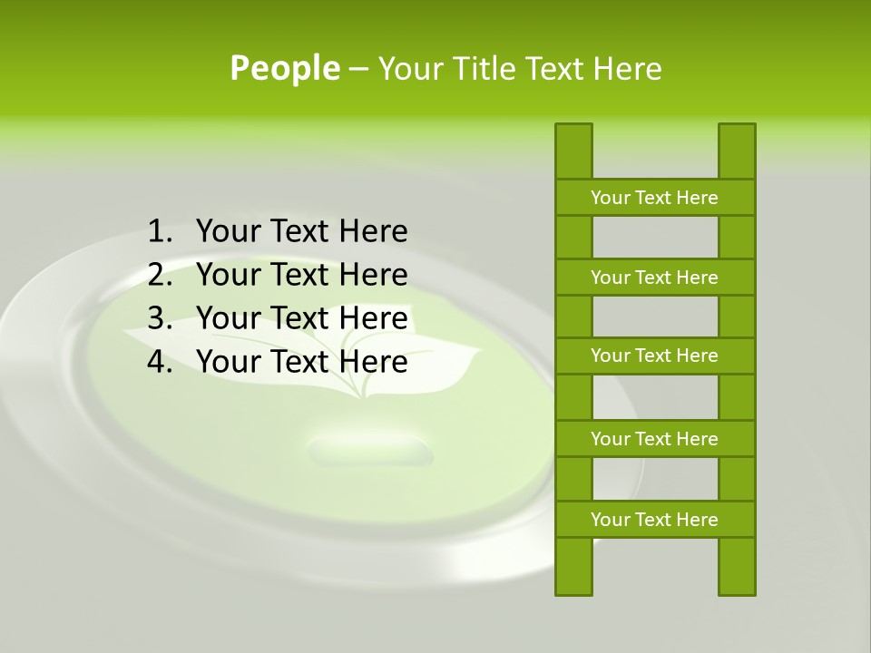 Green Motor Push PowerPoint Template