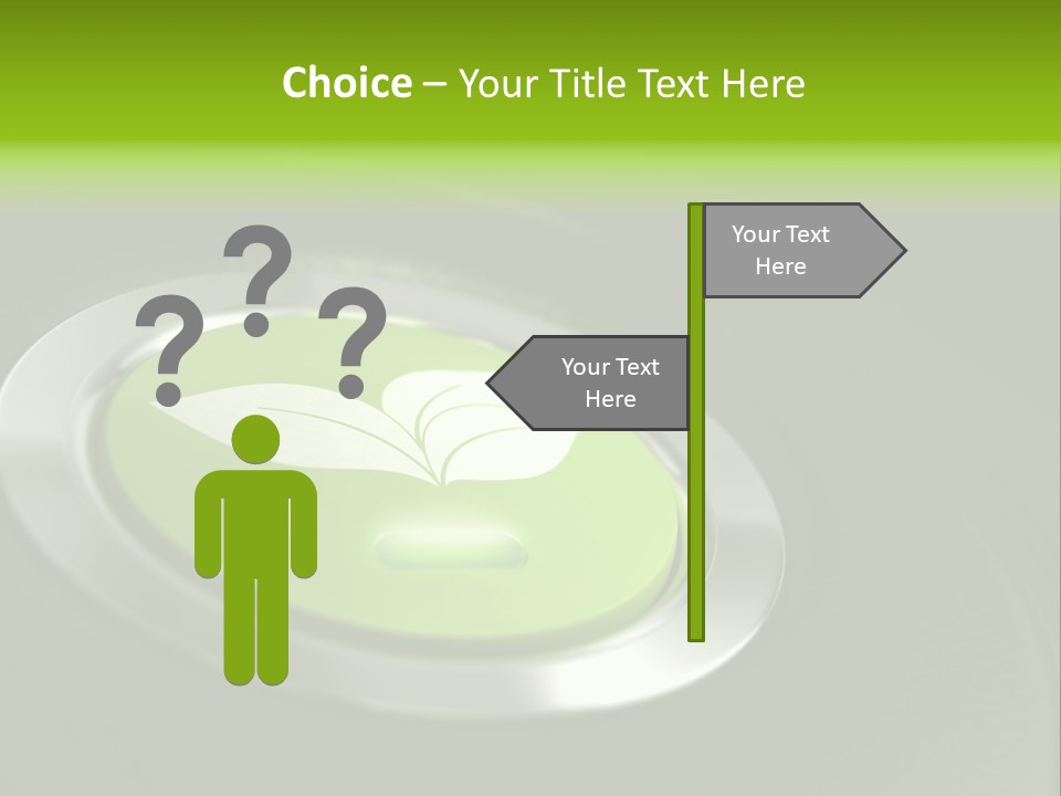 Green Motor Push PowerPoint Template