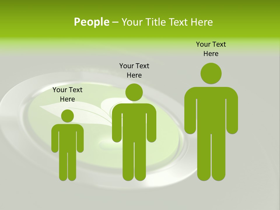 Green Motor Push PowerPoint Template