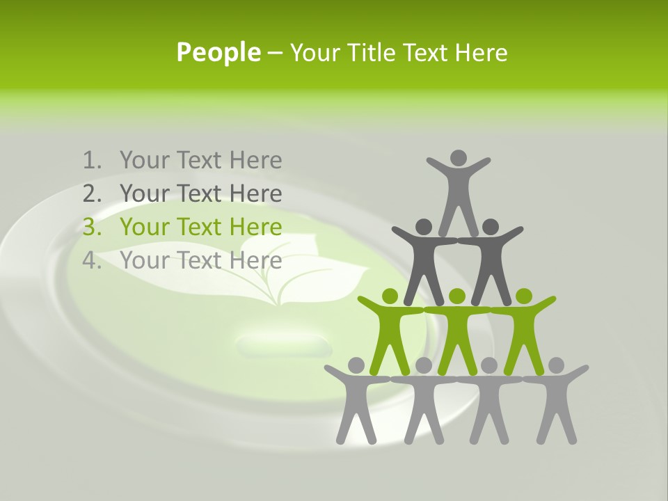 Green Motor Push PowerPoint Template