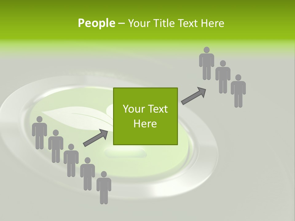 Green Motor Push PowerPoint Template