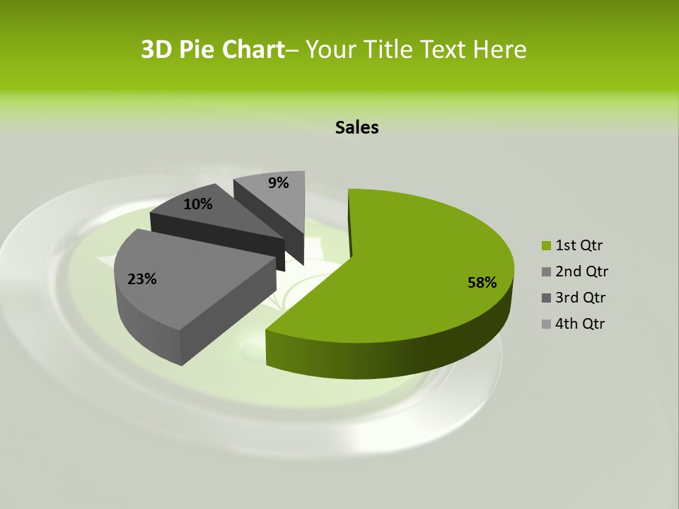 Green Motor Push PowerPoint Template