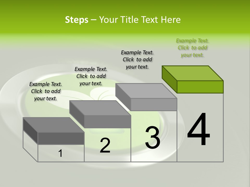 Green Motor Push PowerPoint Template