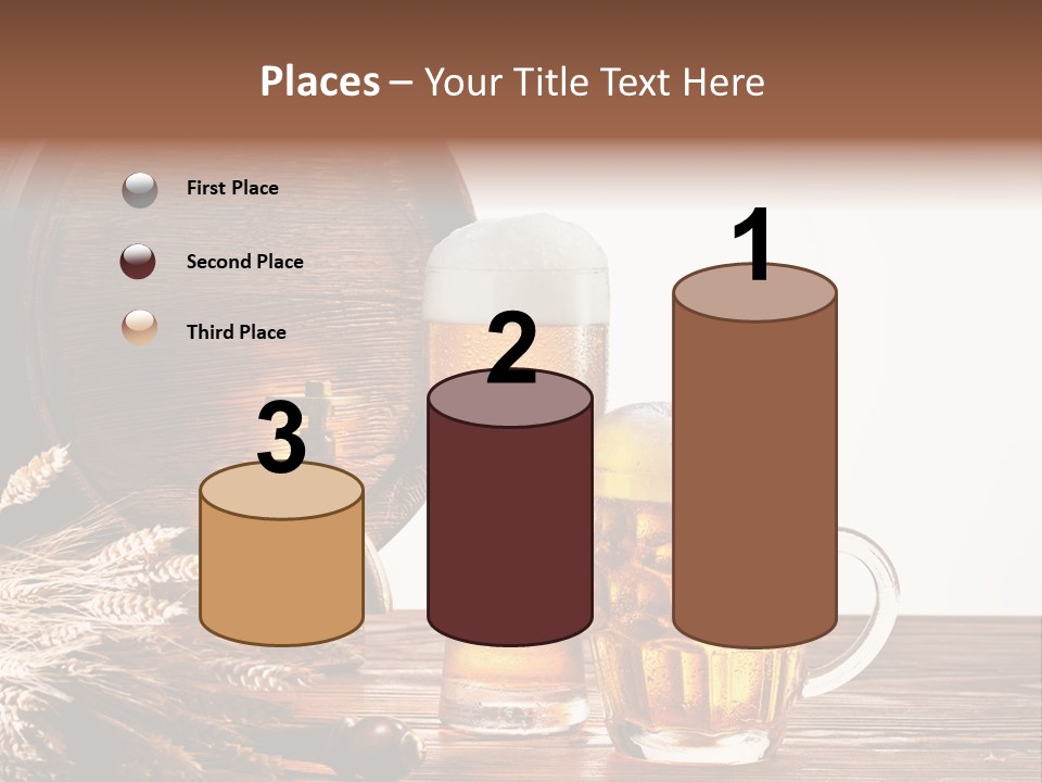 Copyspace Yellow Alcohol PowerPoint Template