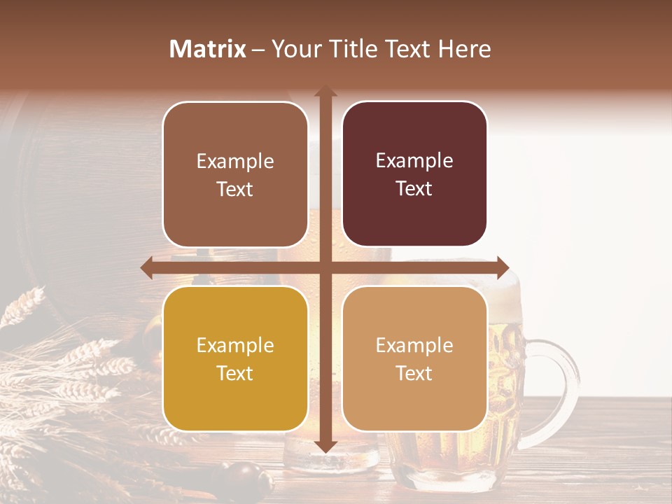 Copyspace Yellow Alcohol PowerPoint Template