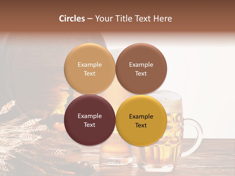 Copyspace Yellow Alcohol PowerPoint Template