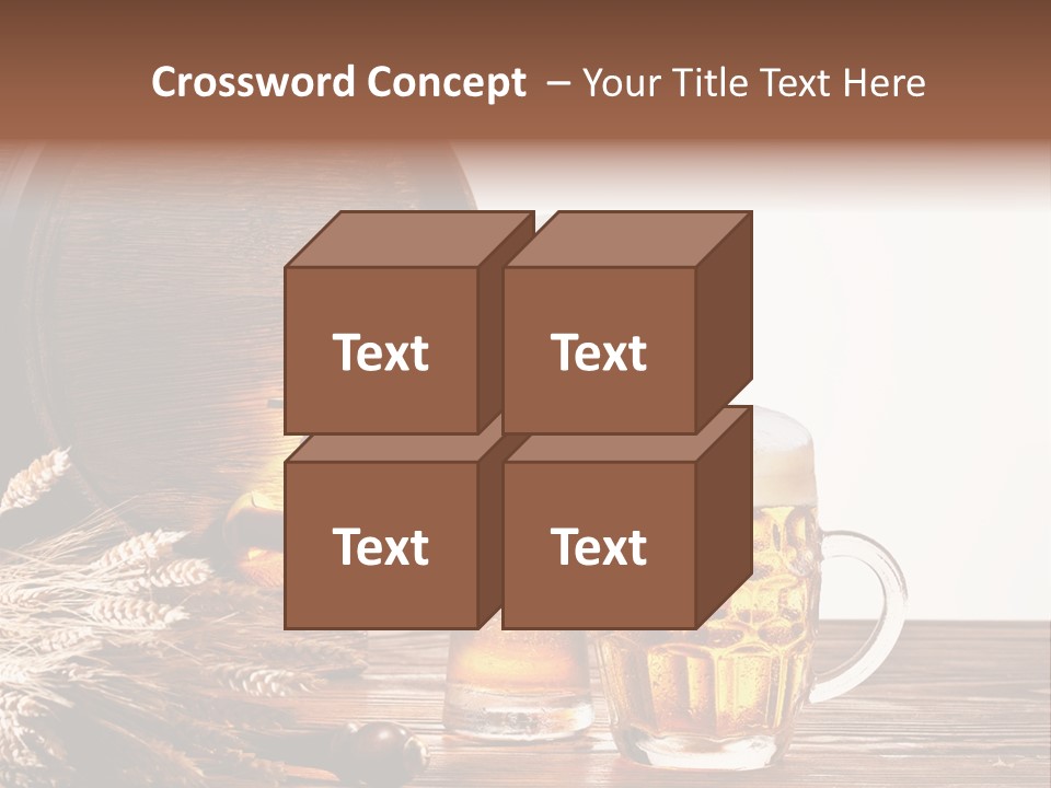 Copyspace Yellow Alcohol PowerPoint Template