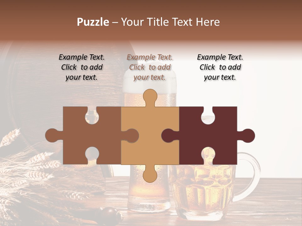 Copyspace Yellow Alcohol PowerPoint Template