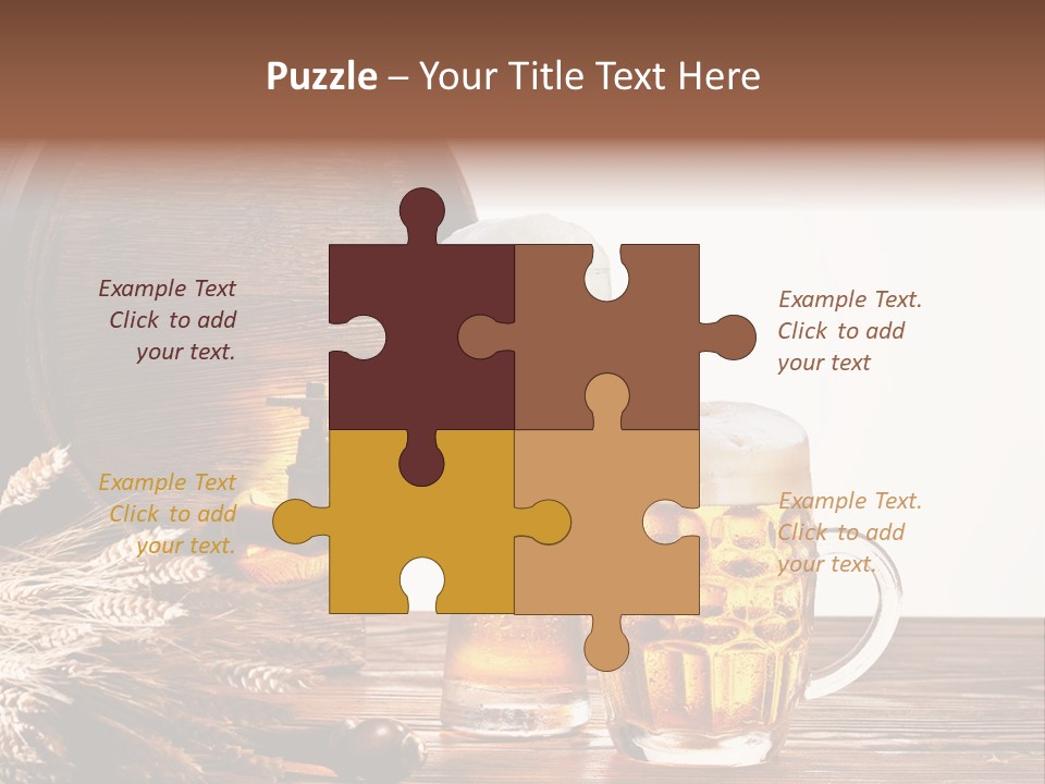 Copyspace Yellow Alcohol PowerPoint Template