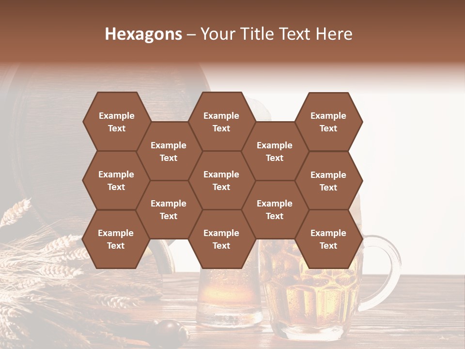 Copyspace Yellow Alcohol PowerPoint Template