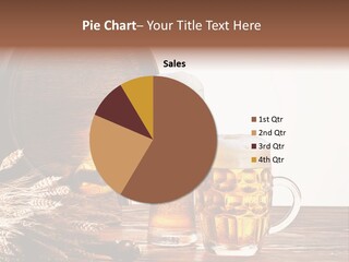 Copyspace Yellow Alcohol PowerPoint Template