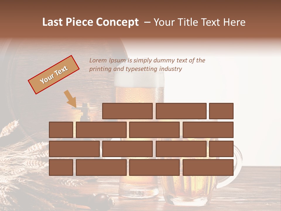Copyspace Yellow Alcohol PowerPoint Template