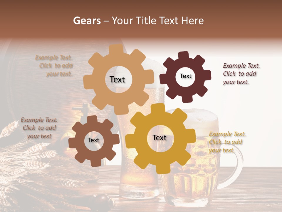 Copyspace Yellow Alcohol PowerPoint Template