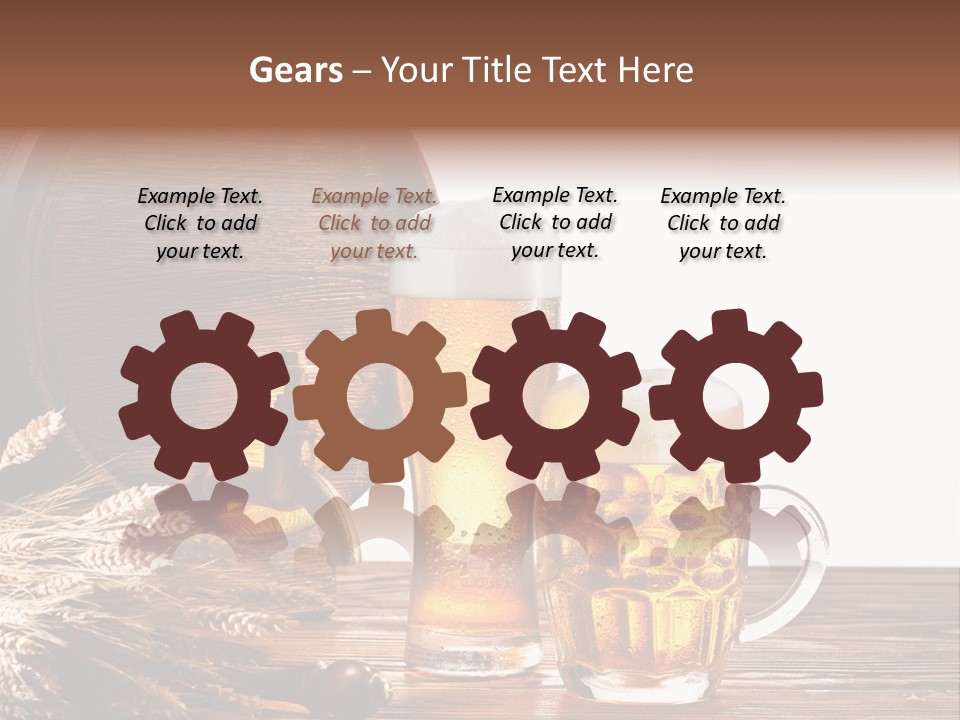 Copyspace Yellow Alcohol PowerPoint Template