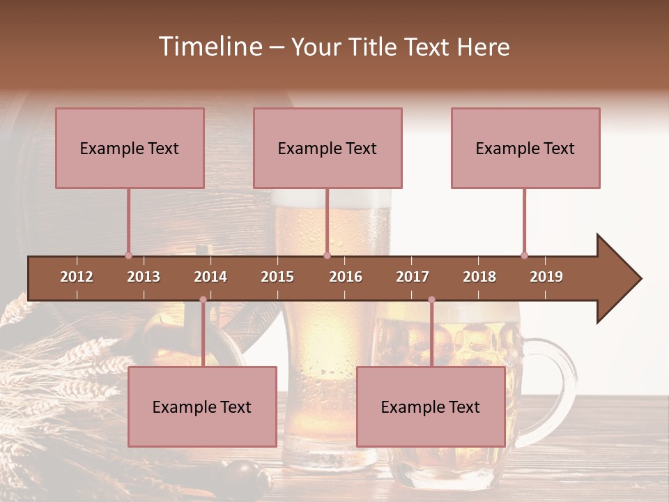 Copyspace Yellow Alcohol PowerPoint Template