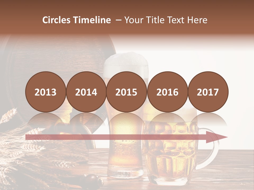 Copyspace Yellow Alcohol PowerPoint Template