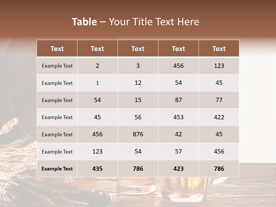 Copyspace Yellow Alcohol PowerPoint Template