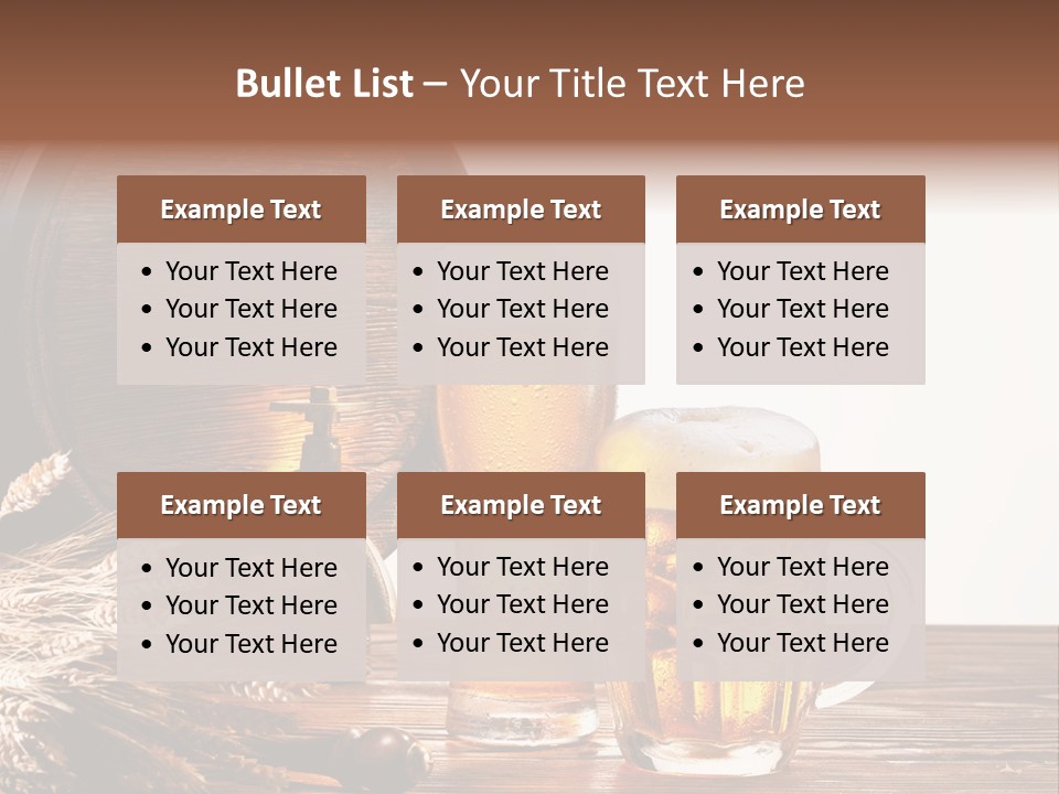 Copyspace Yellow Alcohol PowerPoint Template