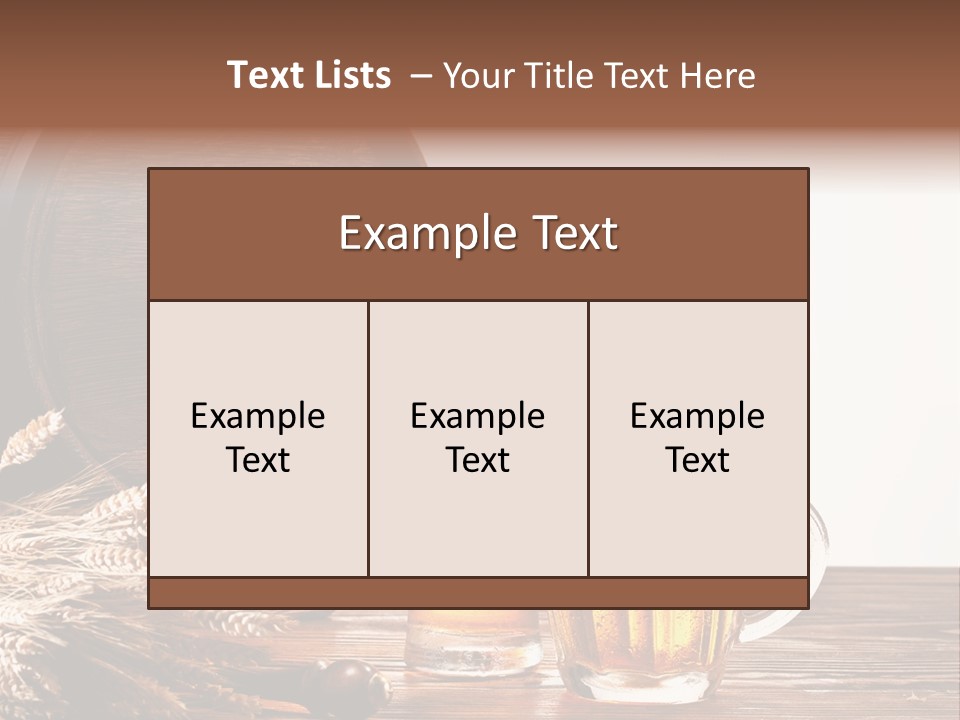 Copyspace Yellow Alcohol PowerPoint Template