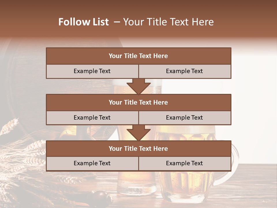 Copyspace Yellow Alcohol PowerPoint Template