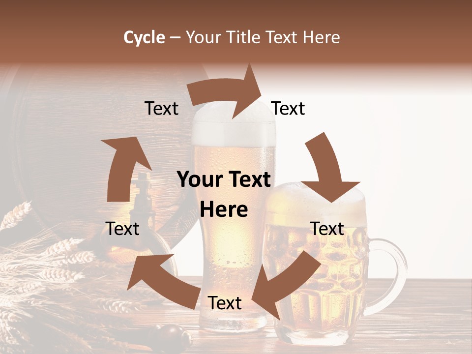 Copyspace Yellow Alcohol PowerPoint Template