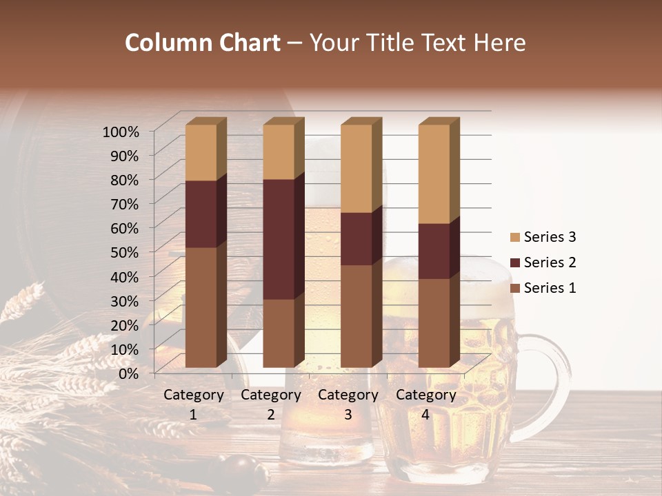 Copyspace Yellow Alcohol PowerPoint Template