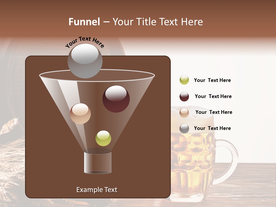 Copyspace Yellow Alcohol PowerPoint Template