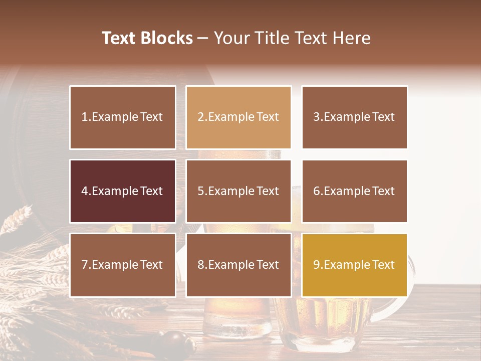 Copyspace Yellow Alcohol PowerPoint Template