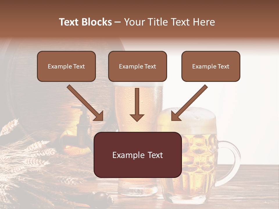 Copyspace Yellow Alcohol PowerPoint Template