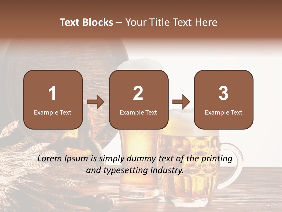 Copyspace Yellow Alcohol PowerPoint Template