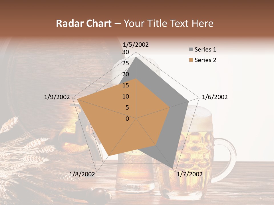 Copyspace Yellow Alcohol PowerPoint Template