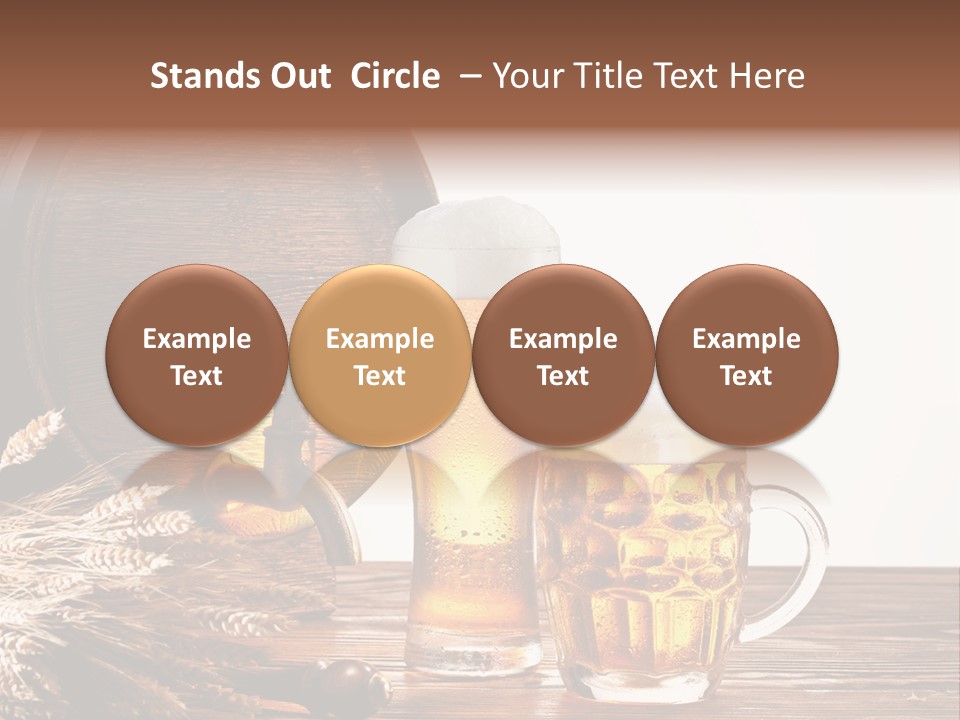 Copyspace Yellow Alcohol PowerPoint Template