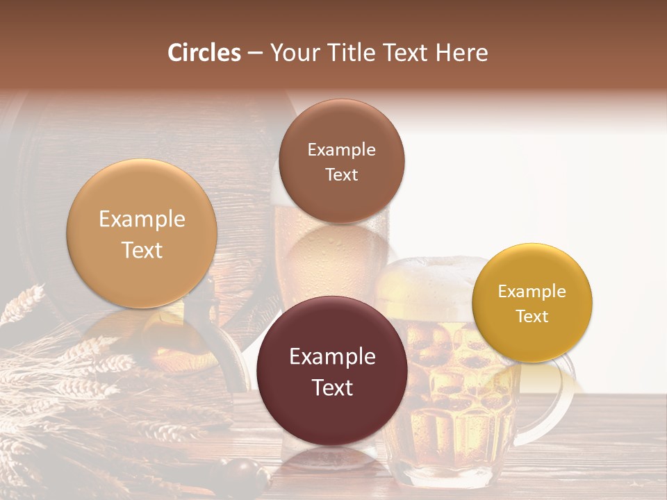 Copyspace Yellow Alcohol PowerPoint Template