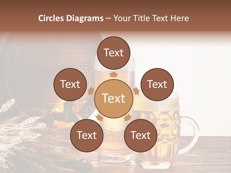 Copyspace Yellow Alcohol PowerPoint Template