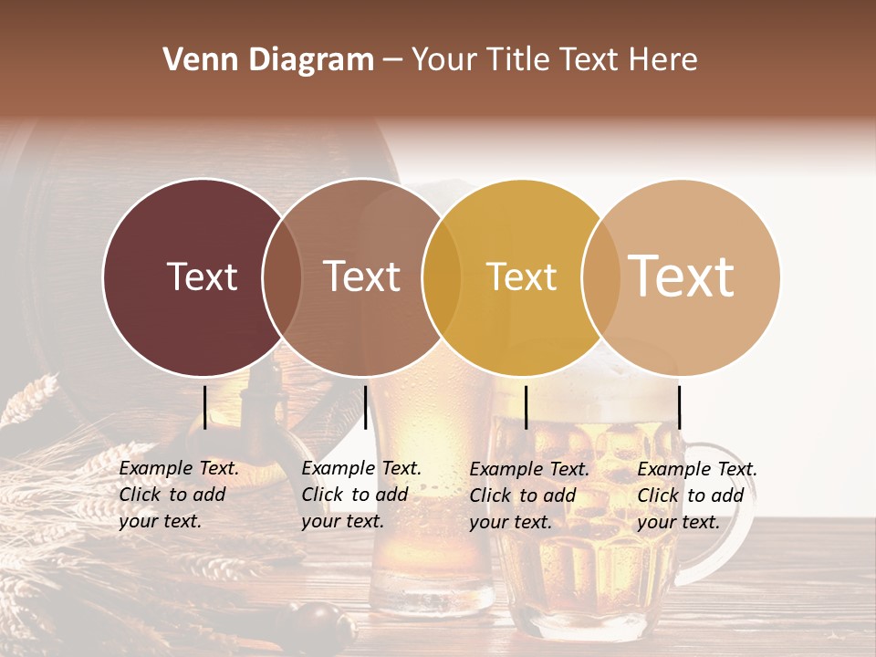 Copyspace Yellow Alcohol PowerPoint Template