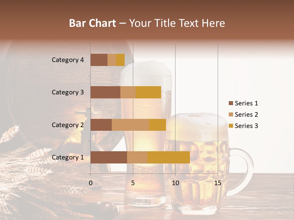 Copyspace Yellow Alcohol PowerPoint Template
