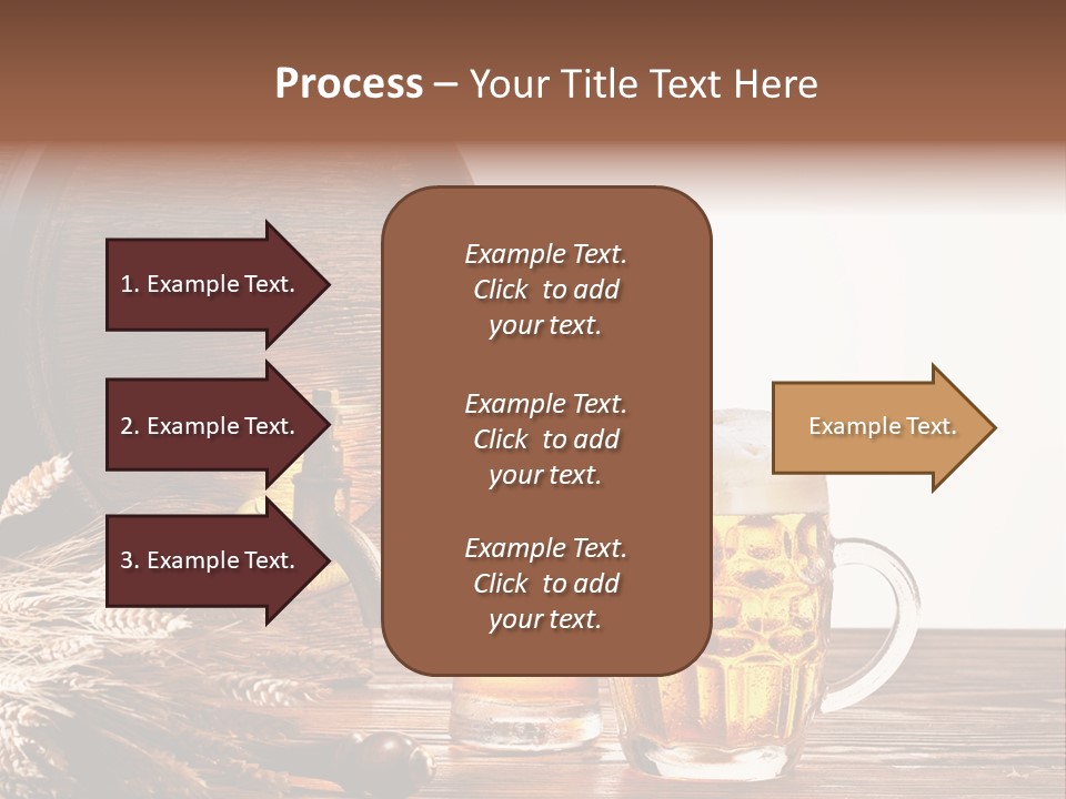 Copyspace Yellow Alcohol PowerPoint Template