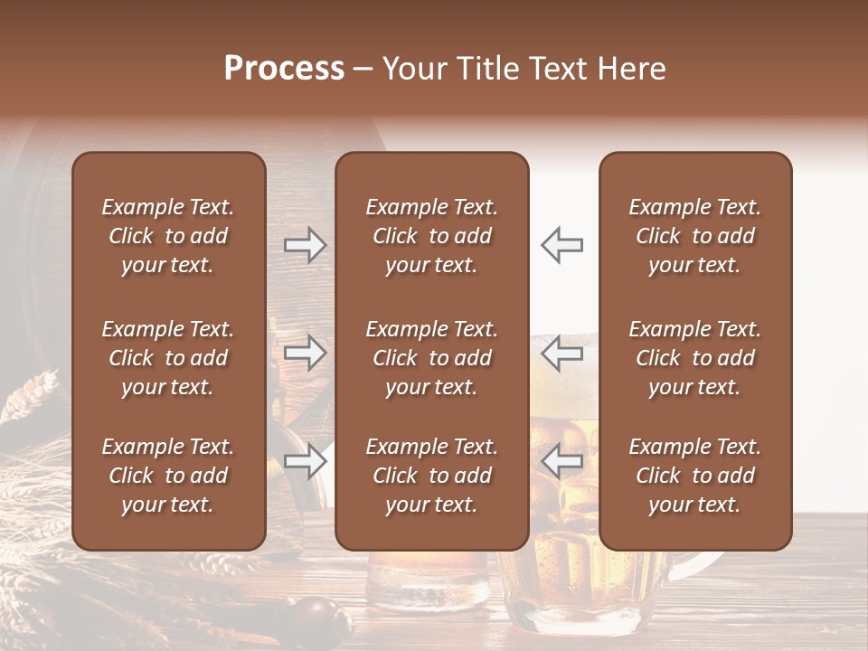 Copyspace Yellow Alcohol PowerPoint Template