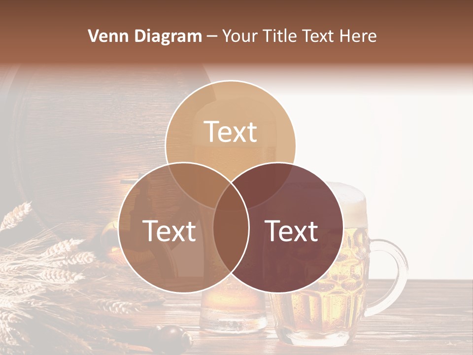 Copyspace Yellow Alcohol PowerPoint Template