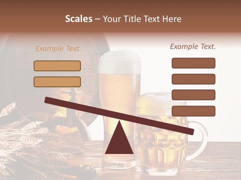 Copyspace Yellow Alcohol PowerPoint Template
